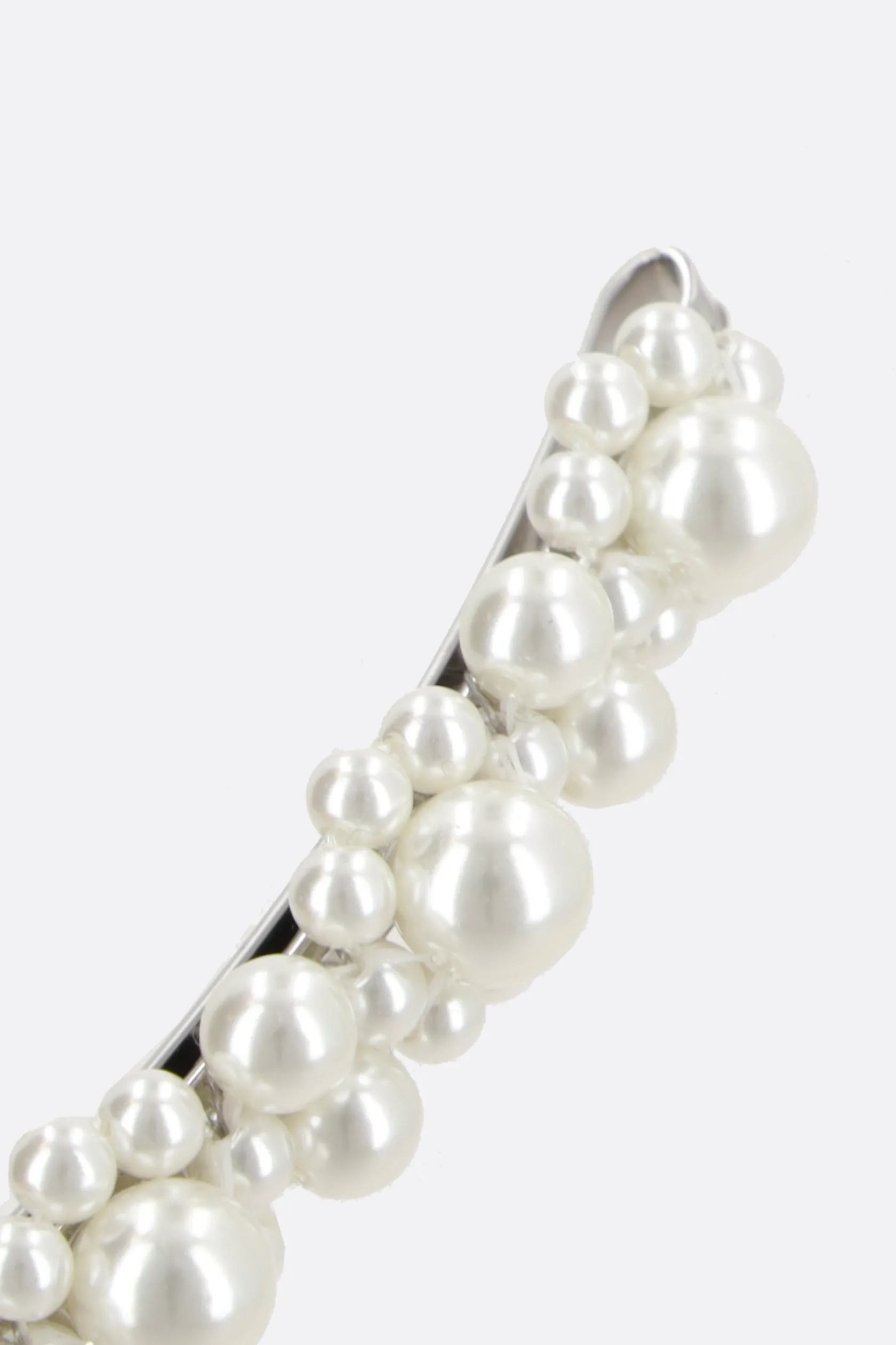 Accessori Da Indossare>SIMONE ROCHA fermaglio per capelli in ottone con perline Bianco