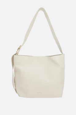 Borse A Mano>JIL SANDER Folded tote media in pelle Neutro