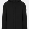 Capispalla>STONE ISLAND giacca a vento in Crinkle Reps NY Nero