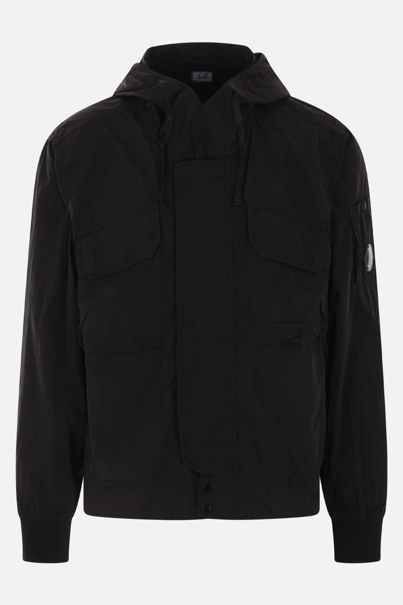Capispalla>C.P. COMPANY giacca a vento in nylon Chrome-R Nero
