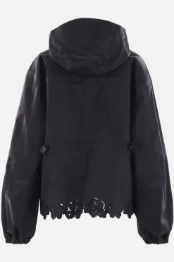 Capispalla>CECILIE BAHNSEN X THE NORTH FACE giacca a vento in nylon stampa floreale Nero