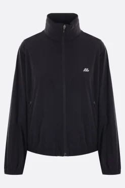Capispalla>BALENCIAGA giacca a vento Shrunk Activewear in nylon stretch Nero