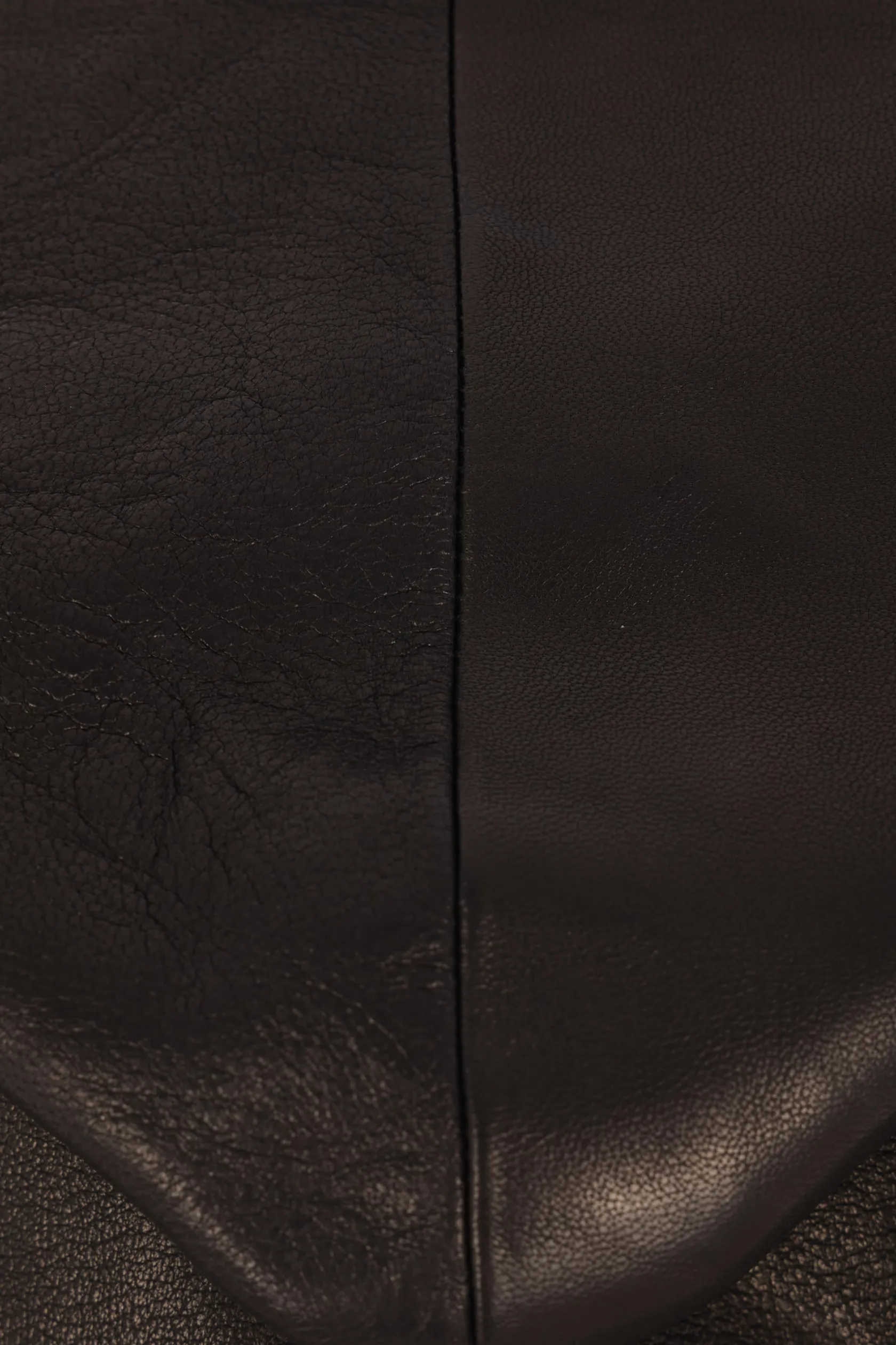 Capispalla>RICK OWENS giacca biker cropped in nappa con cappuccio Nero