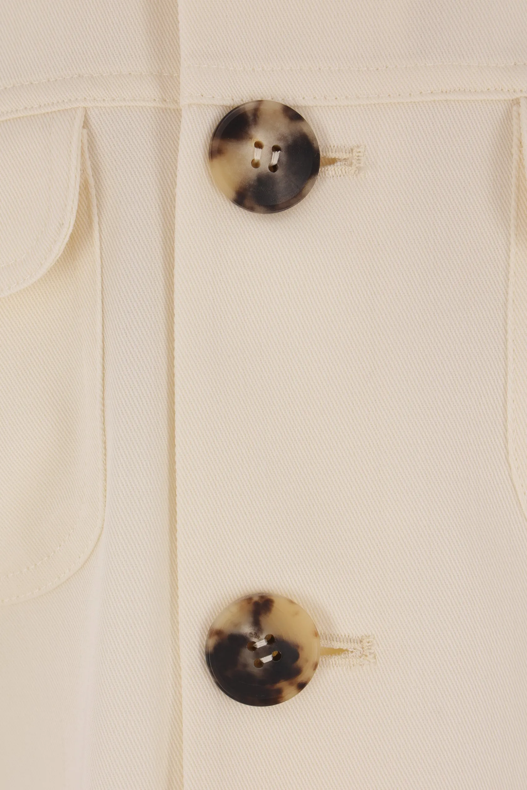 Capispalla>META CAMPANIA COLLECTIVE giacca cropped Camille in twill Bianco