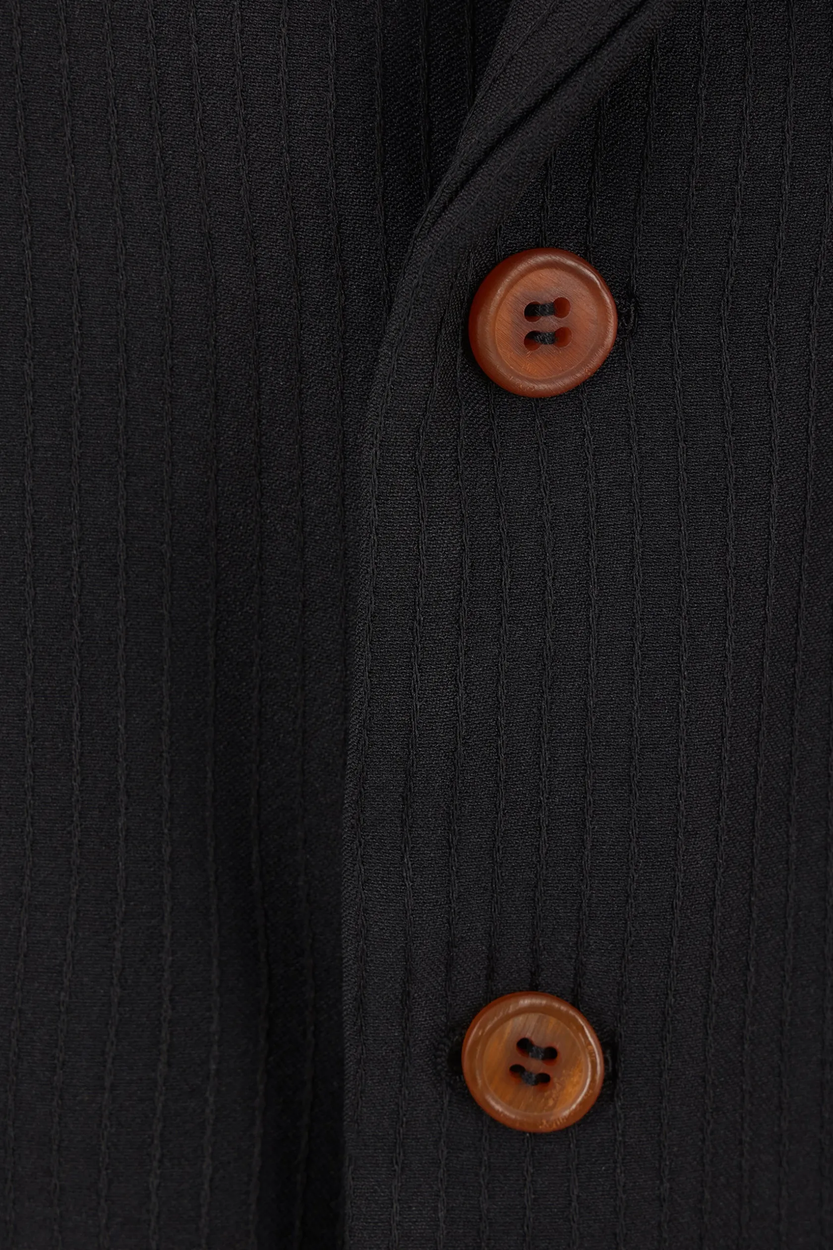 Capispalla>COMME DES GARÇONS giacca doppiopetto in tessuto tecnico con applicazioni interne Nero