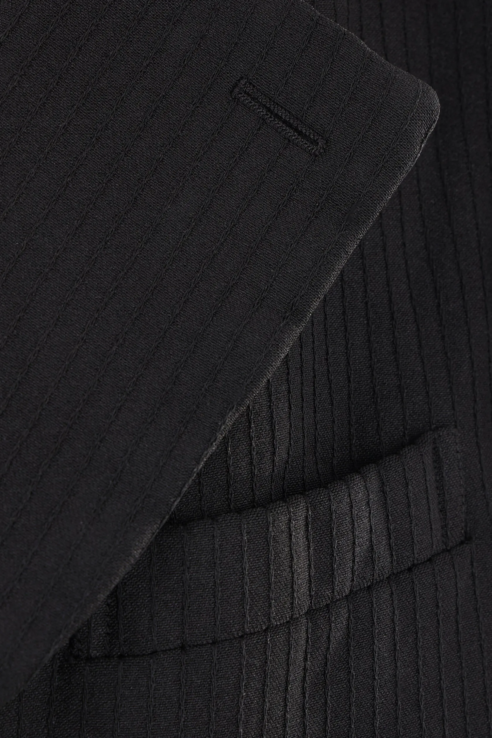 Capispalla>COMME DES GARÇONS giacca doppiopetto in tessuto tecnico con applicazioni interne Nero
