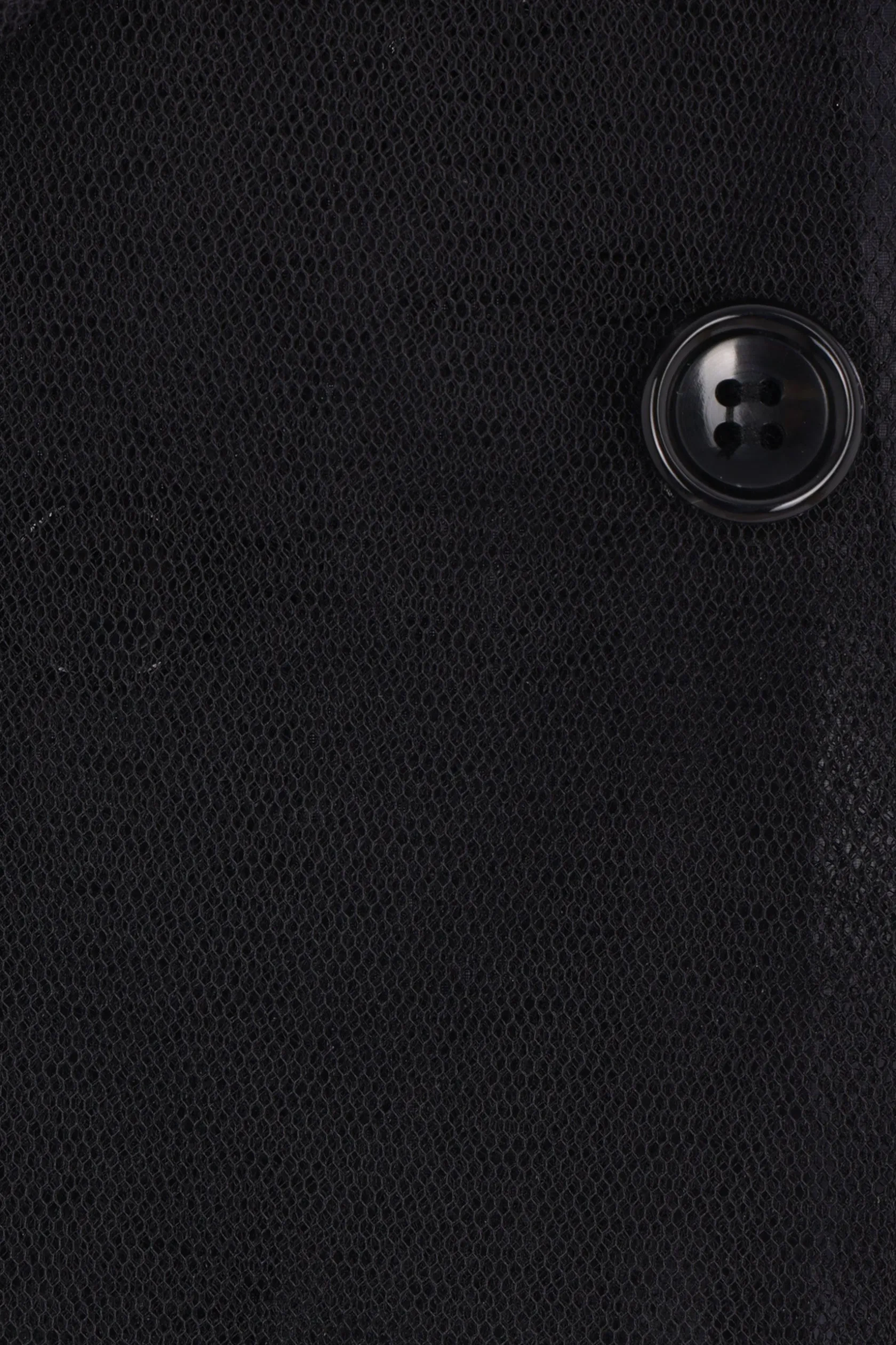 Capispalla>COMME DES GARÇONS giacca doppiopetto in tulle e organza Nero