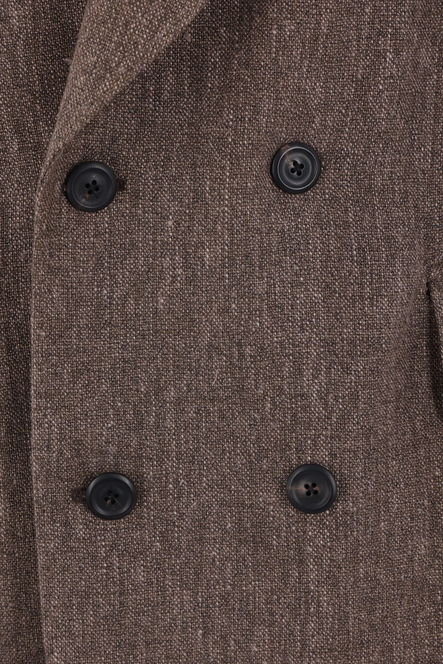 Capispalla>OUR LEGACY giacca doppiopetto Sharp DB in lino e cotone Marrone