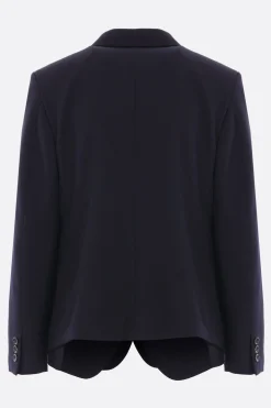 Capispalla>COMME DES GARÇONS COMME des GARÇONS giacca in lana con fondo destrutturato Blu