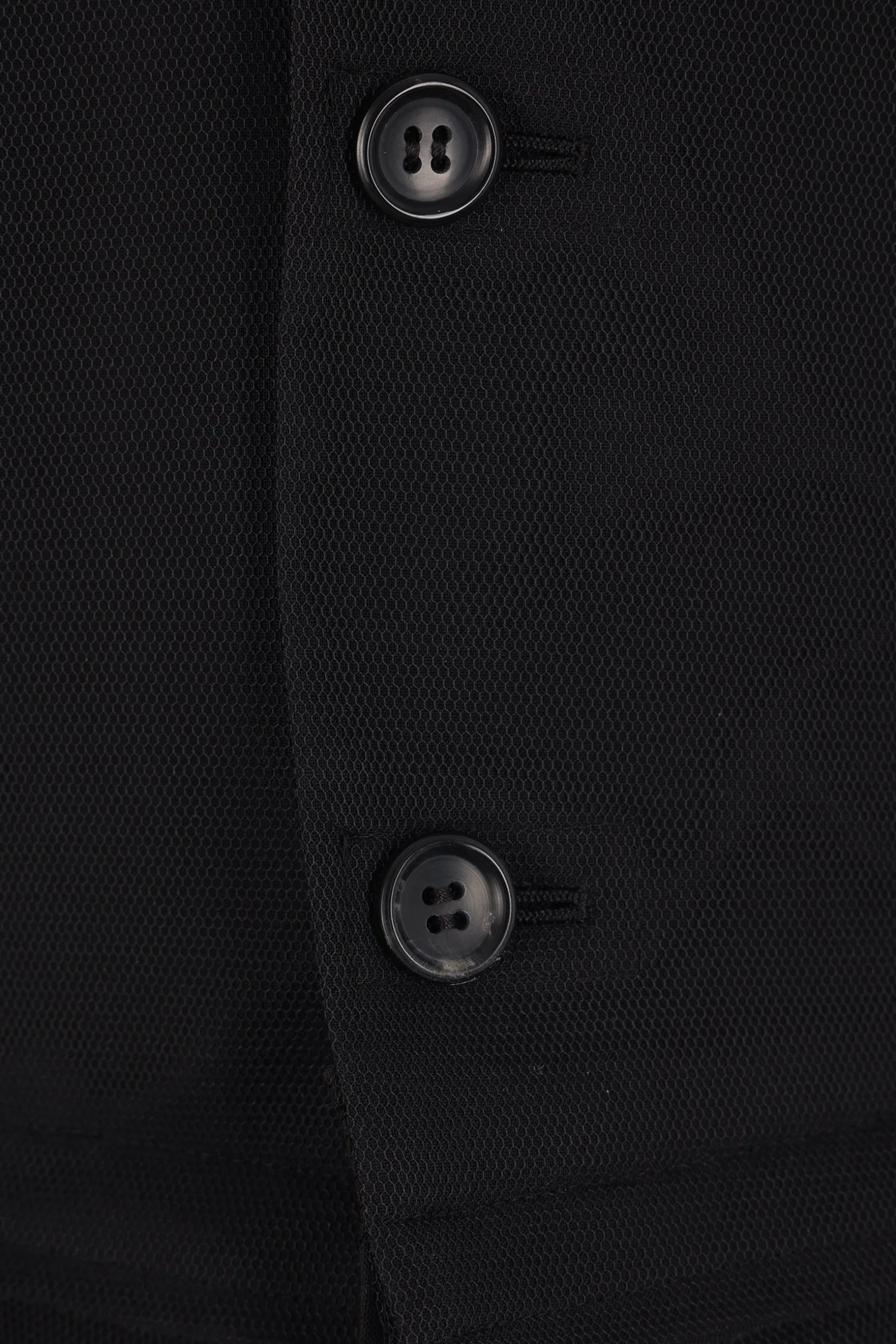 Capispalla>COMME DES GARÇONS giacca in lana e rete con fondo destrutturato Nero