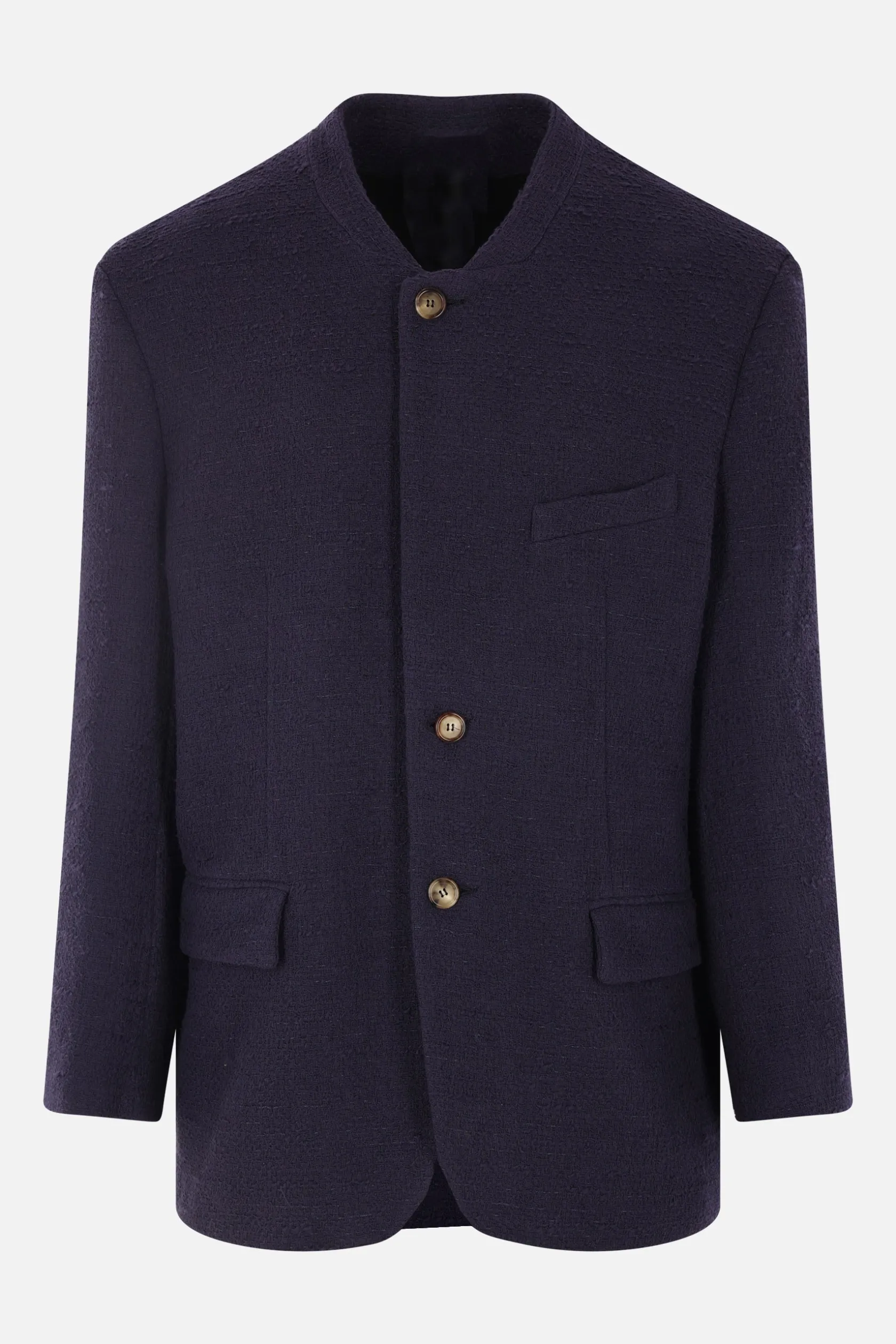 Capispalla>MAGLIANO giacca monopetto Acid in bouclé Blu