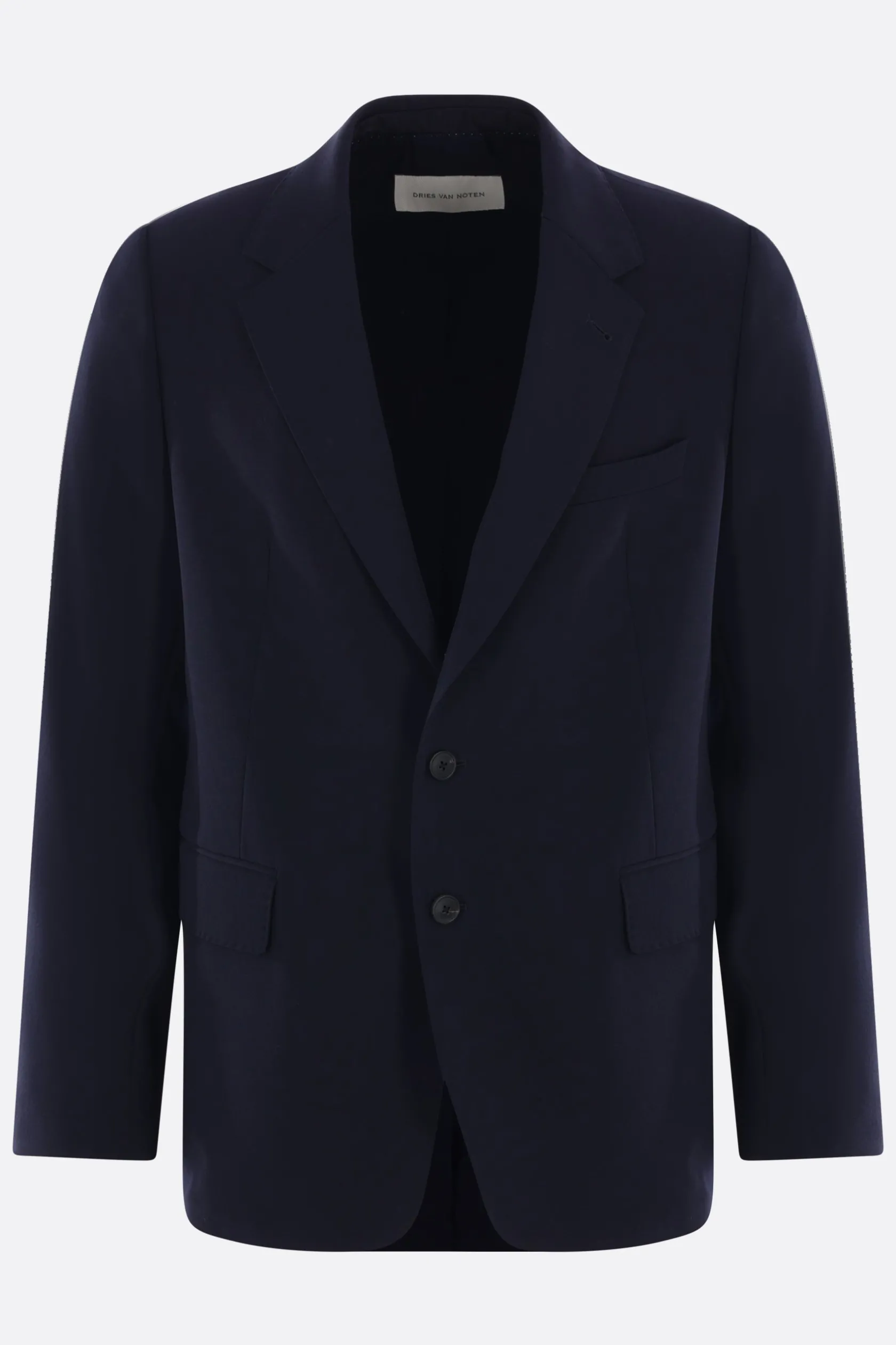 Capispalla>DRIES VAN NOTEN giacca monopetto Beeman in lana Blu