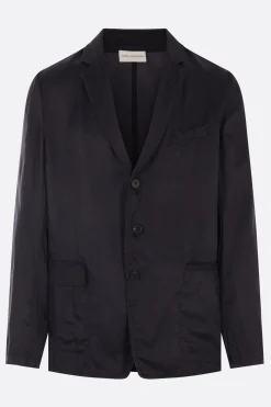 Capispalla>DRIES VAN NOTEN giacca monopetto Bilbo in twill Blu