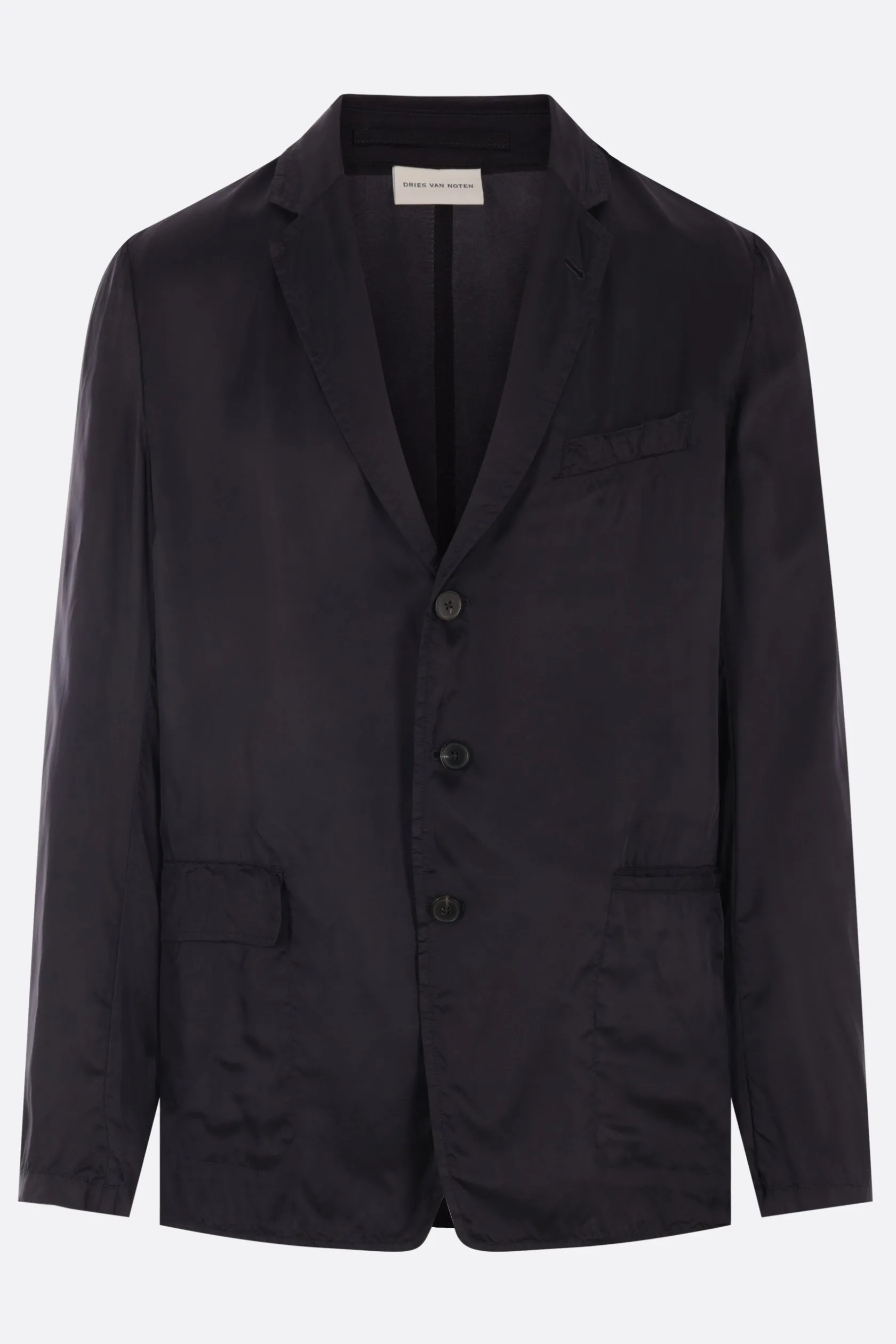 Capispalla>DRIES VAN NOTEN giacca monopetto Bilbo in twill Blu