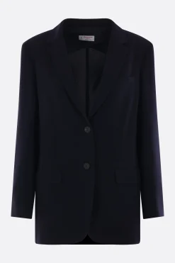 Capispalla>ALBERTO BIANI giacca monopetto in cady Blu