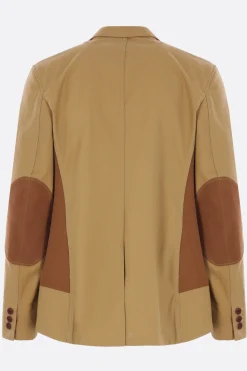 Capispalla>JUNYA WATANABE MAN giacca monopetto in canvas Marrone
