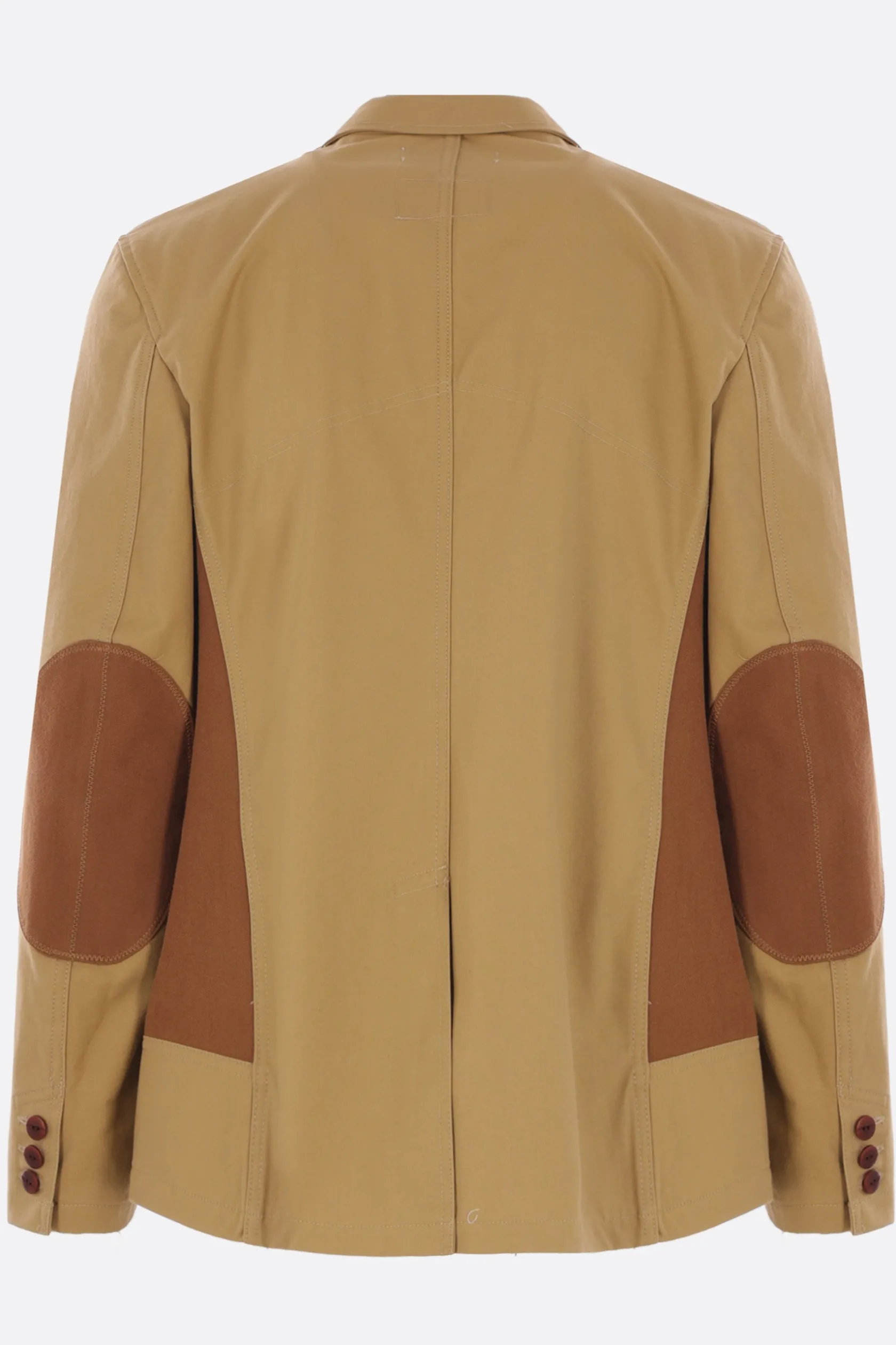 Capispalla>JUNYA WATANABE MAN giacca monopetto in canvas Marrone