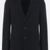 Capispalla>YOHJI YAMAMOTO giacca monopetto in lana Nero