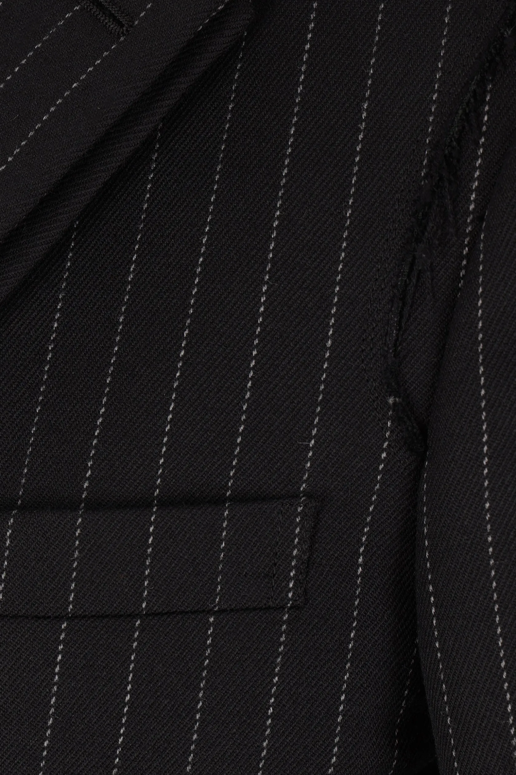 Capispalla>COMME DES GARÇONS HOMME PLUS giacca monopetto in lana gessata Nero