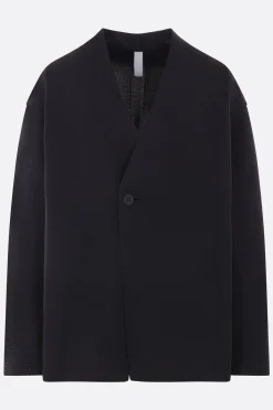 Capispalla>CFCL giacca monopetto in maglia Milano Nero