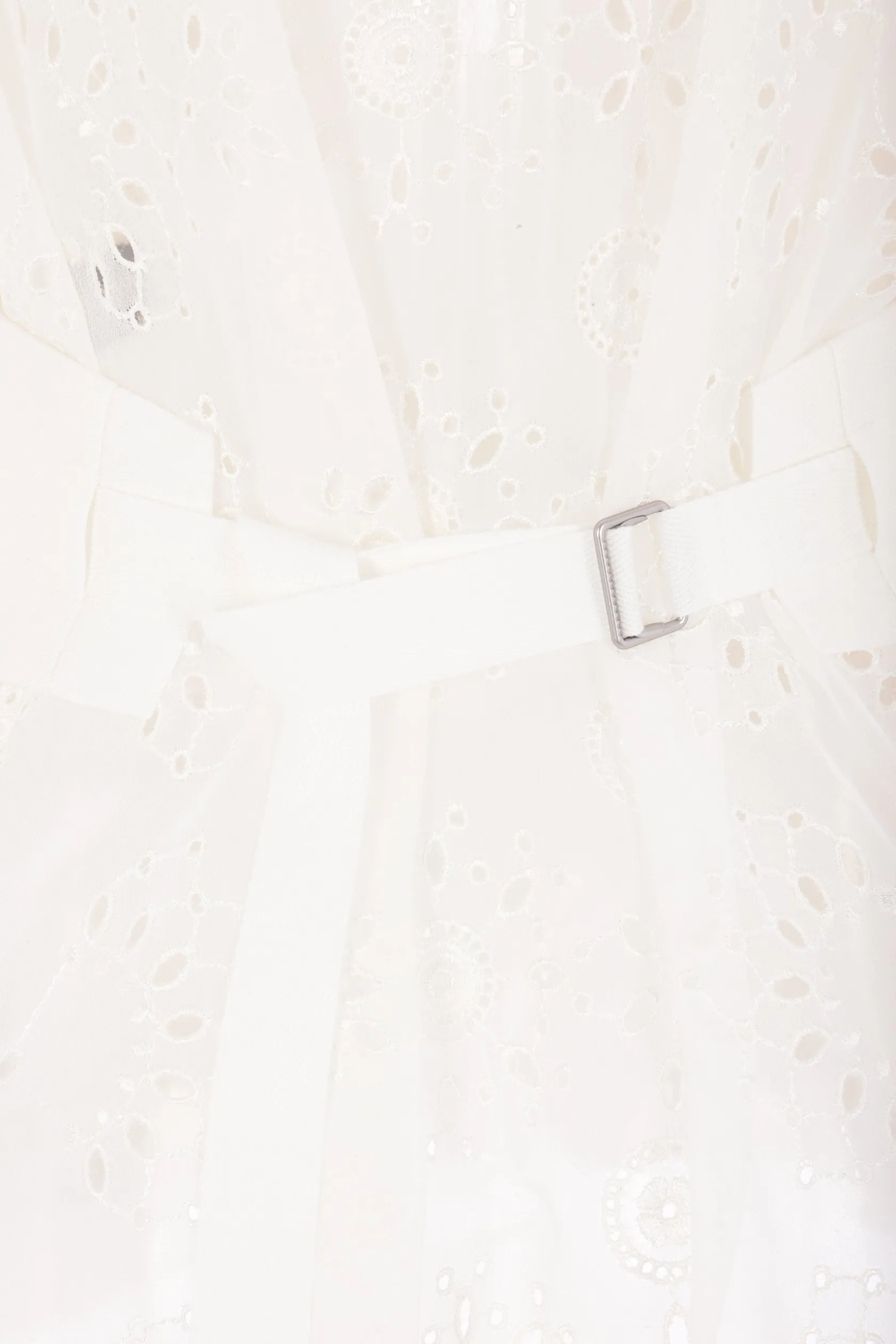 Capispalla>ANN DEMEULEMEESTER giacca Susa in viscosa e pizzo sangallo Bianco