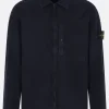 Capispalla>STONE ISLAND giacca-camicia in cotone Blu