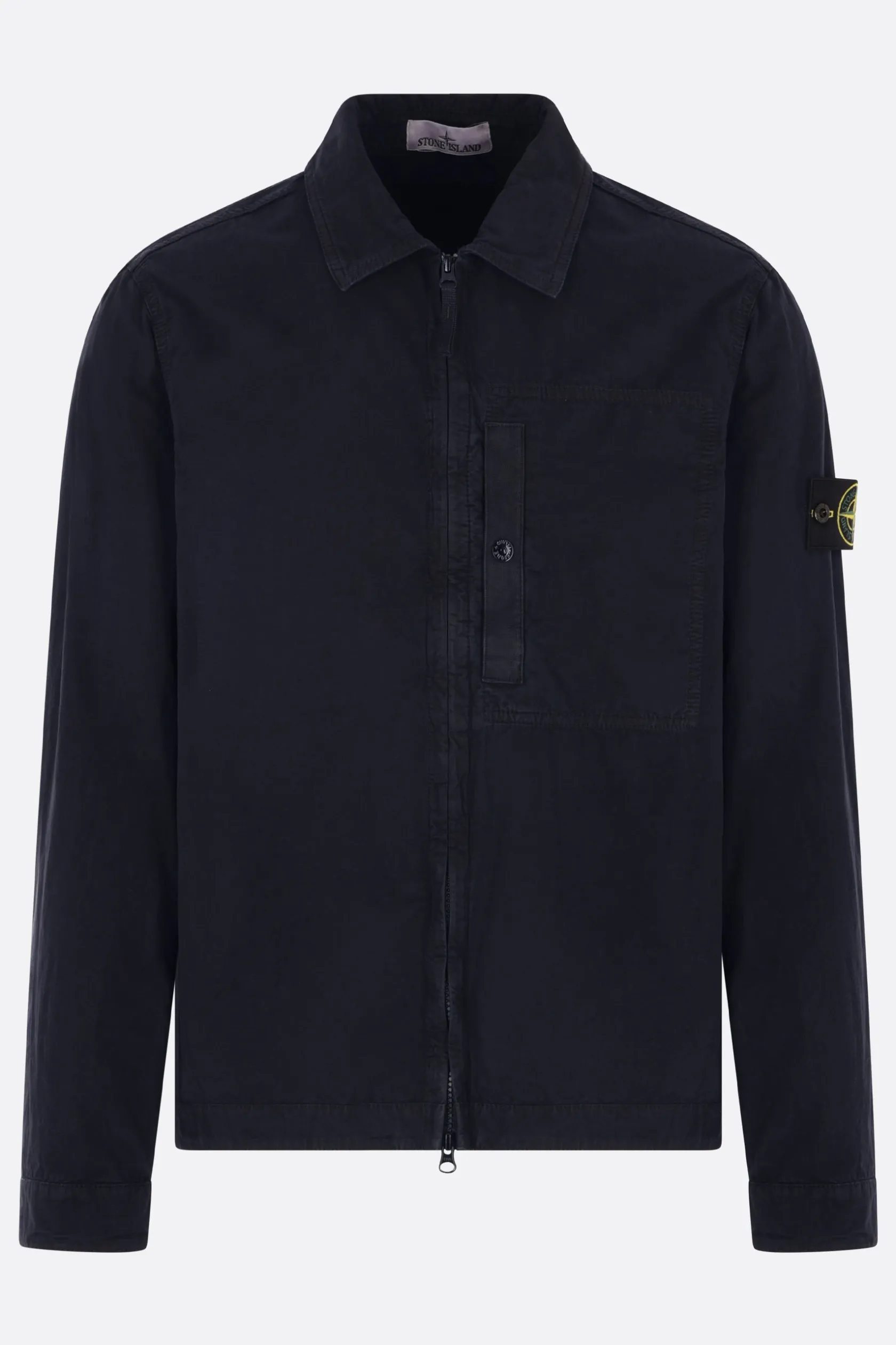 Capispalla>STONE ISLAND giacca-camicia in cotone Blu