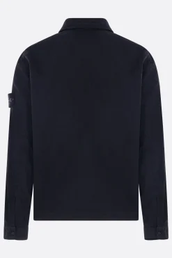Capispalla>STONE ISLAND giacca-camicia in cotone Blu