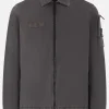 Capispalla>STONE ISLAND giacca-camicia in cotone stretch Grigio