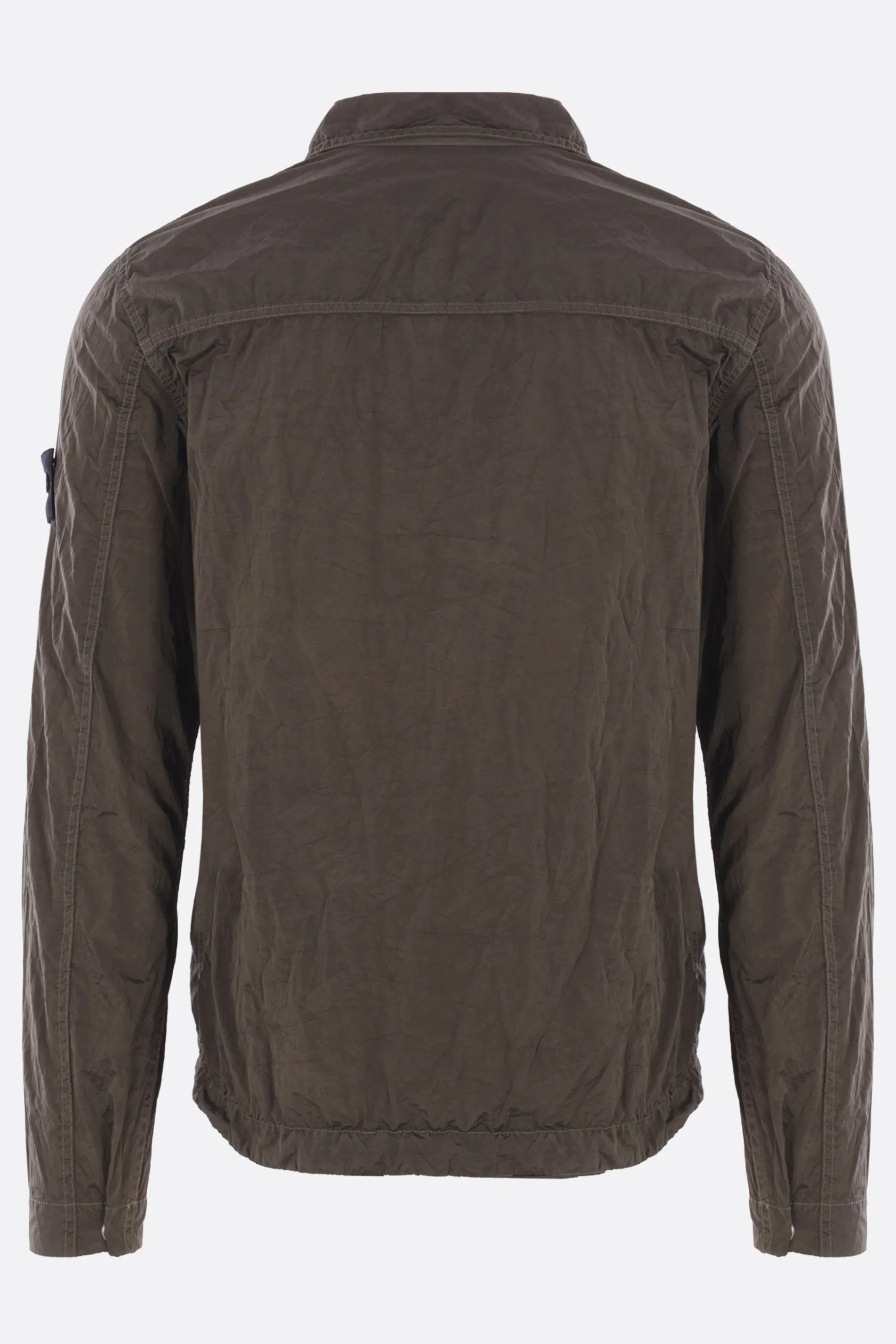 Capispalla>STONE ISLAND giacca-camicia in ECONYL® Verde