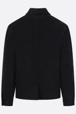 Capispalla>META CAMPANIA COLLECTIVE giacca-camicia in lana Nero