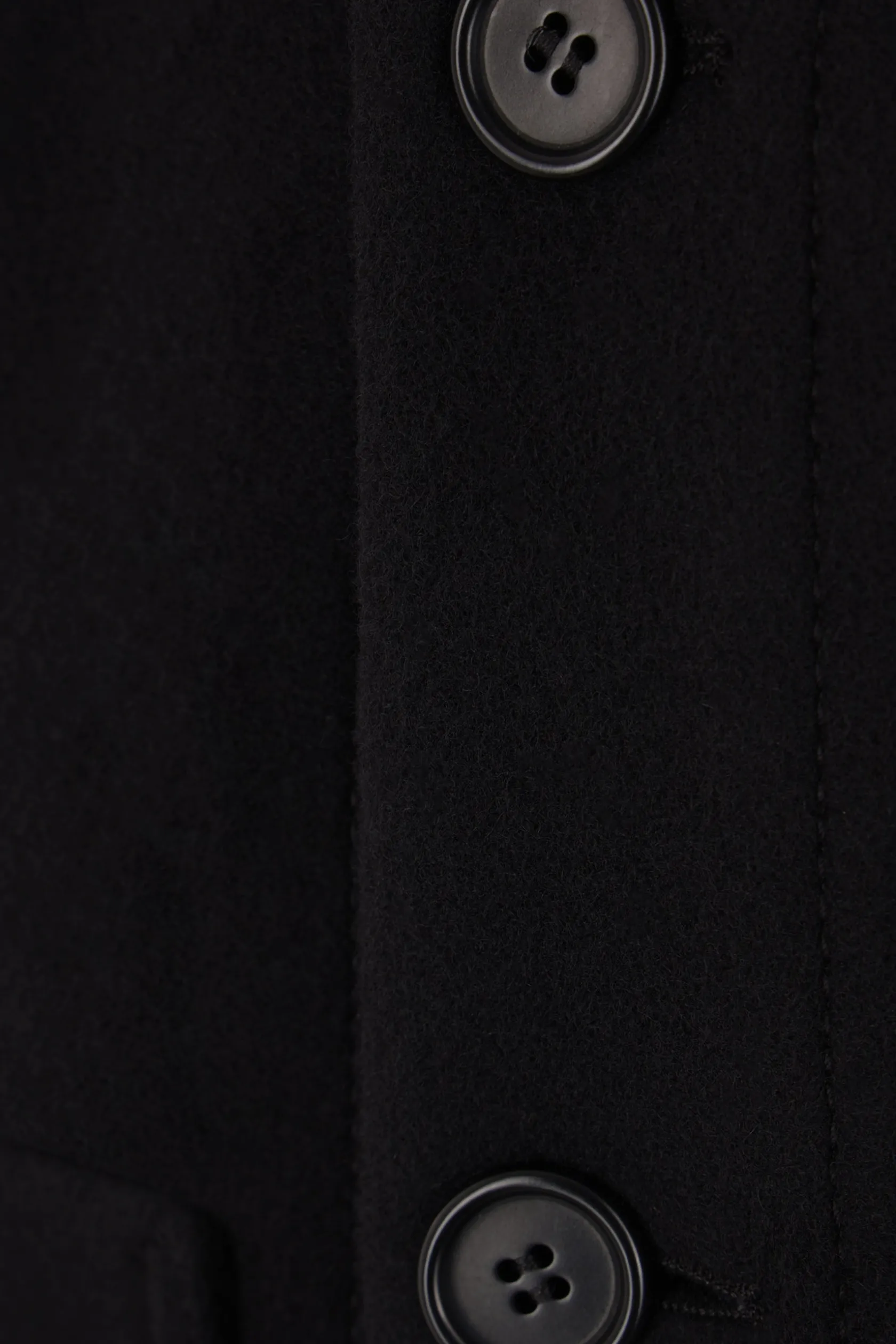 Capispalla>META CAMPANIA COLLECTIVE giacca-camicia in lana Nero