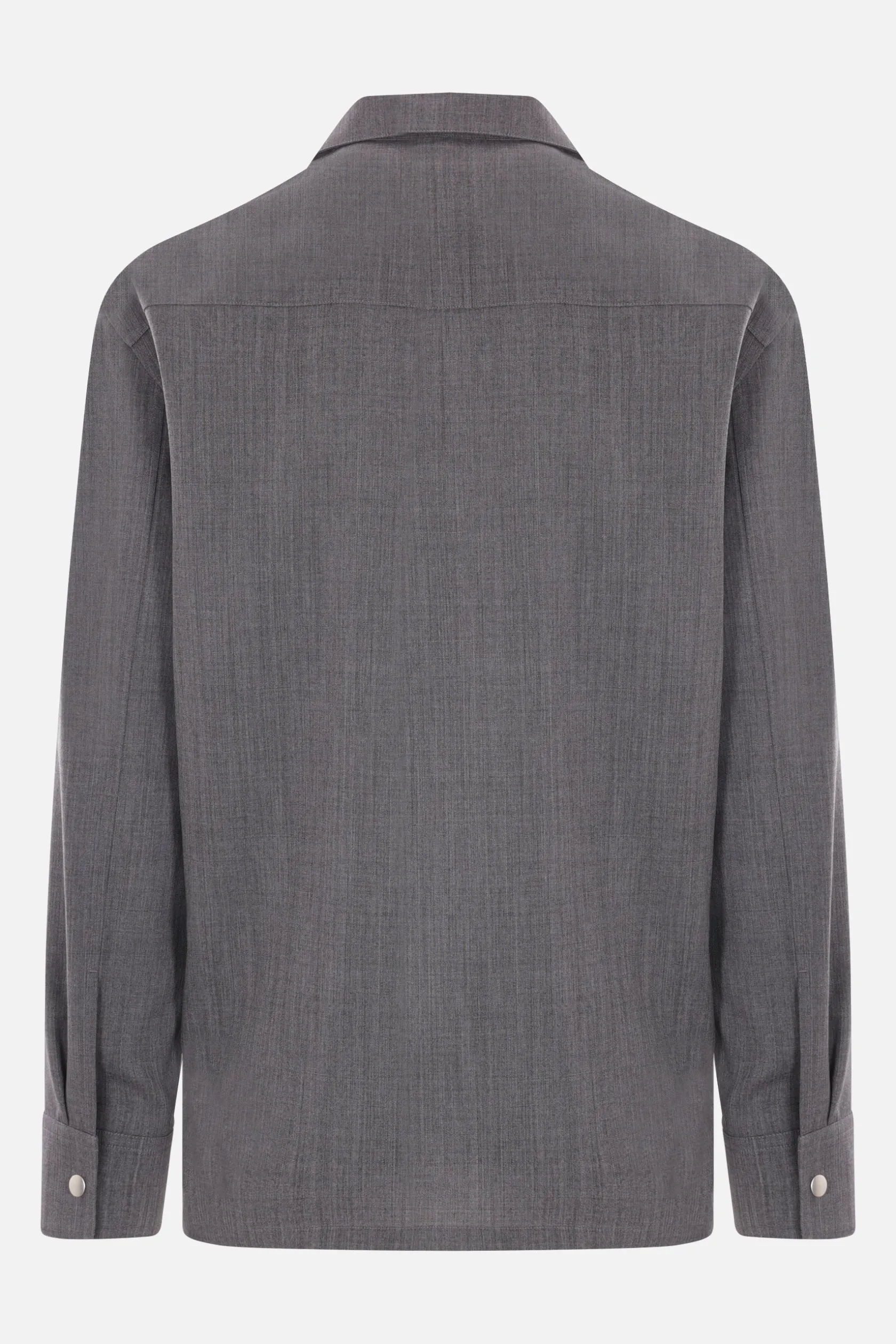 Capispalla>JIL SANDER giacca-camicia in lana leggera Grigio