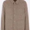 Capispalla>THOM BROWNE giacca-camicia in tweed Marrone