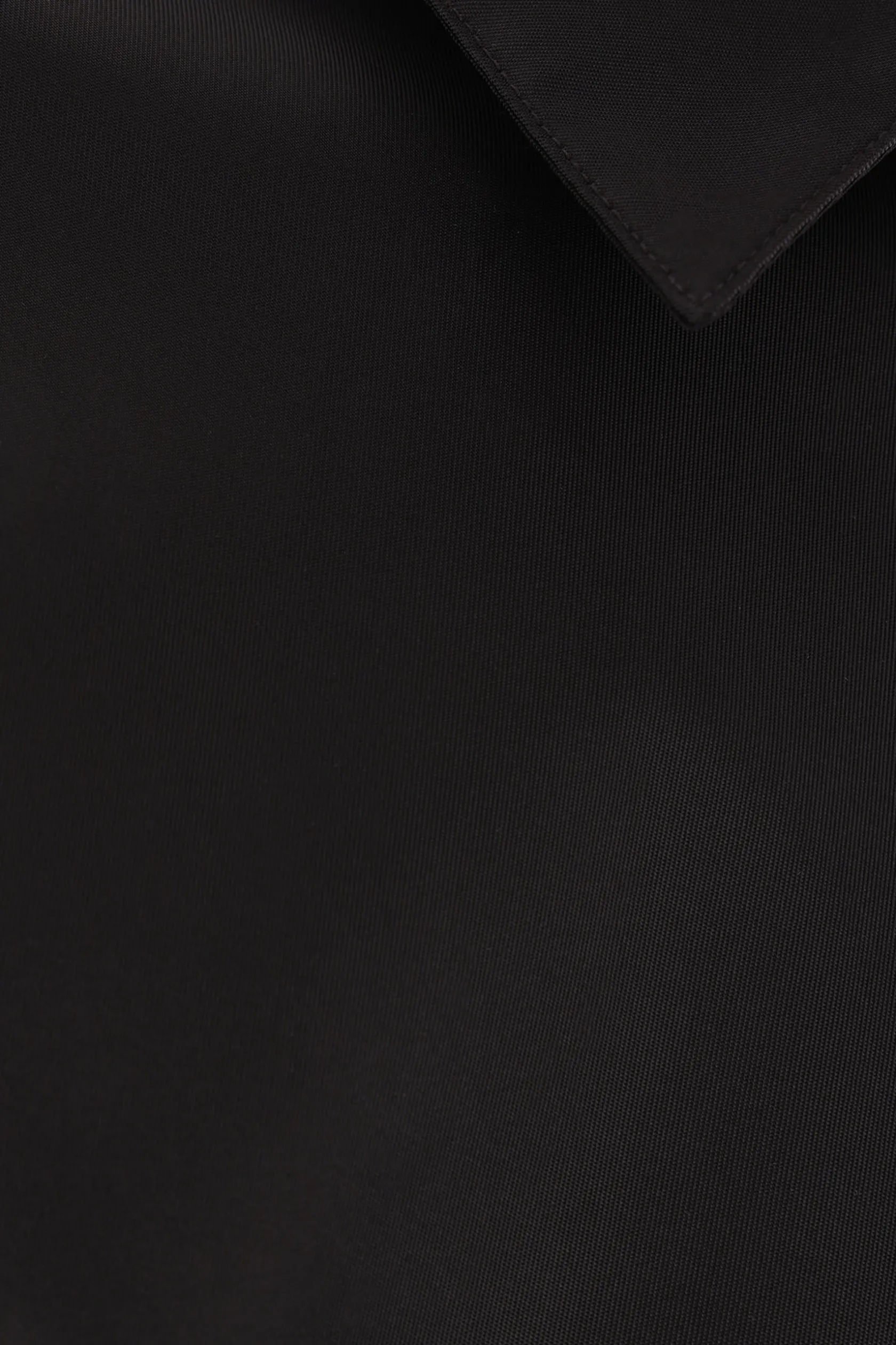 Capispalla>JIL SANDER giacca-camicia in twill di nylon Nero