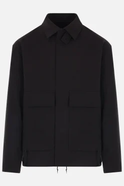 Capispalla>Y-3 giacca-camicia in twill patch Sport Uniform Nero