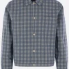 Capispalla>TAIGA TAKAHASHI giacca-camicia Palaka in cotone check Blu