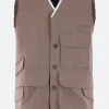Capispalla>MAISON MARGIELA gilet cargo in lana Verde