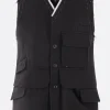 Capispalla>MAISON MARGIELA gilet cargo in lana Grigio