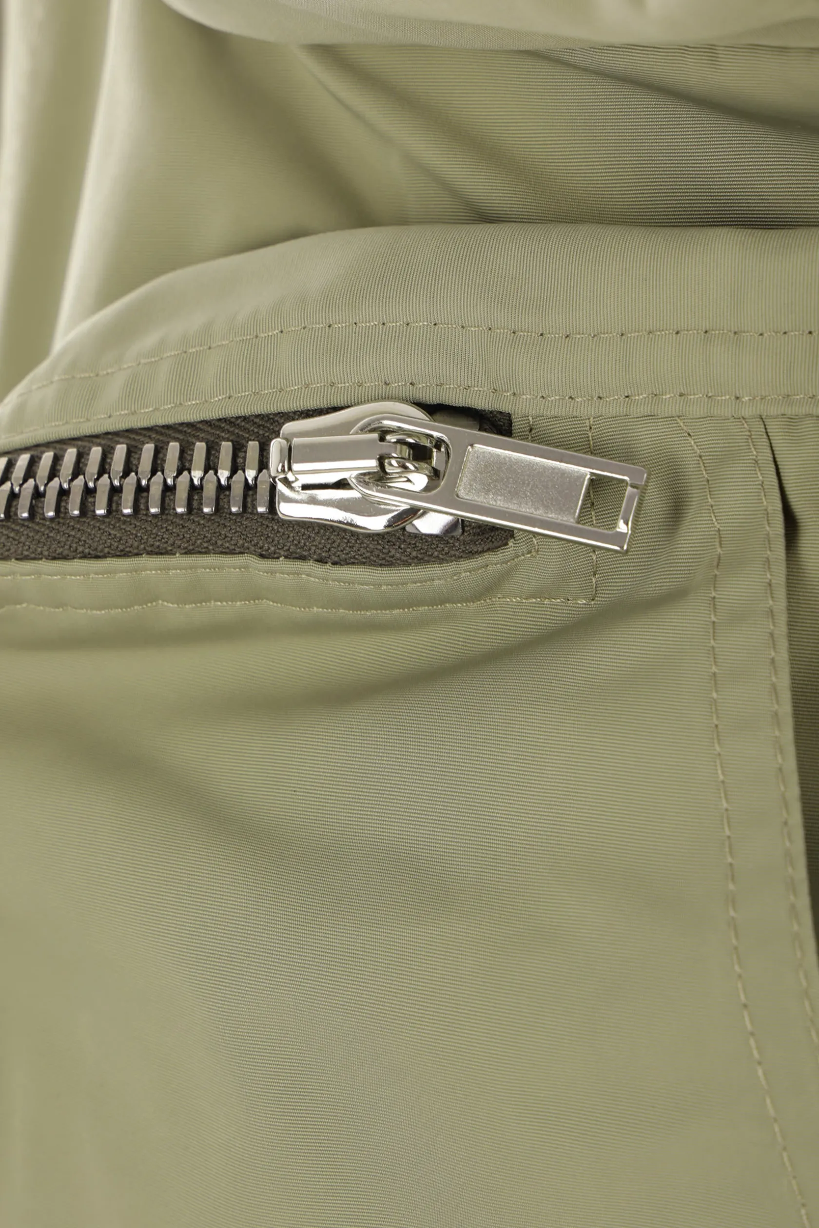 Capispalla>RICK OWENS gilet cargo in nylon Verde