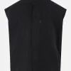Capispalla>MM6 gilet in canvas e denim Blu
