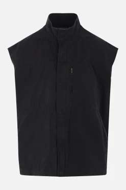 Capispalla>MM6 gilet in canvas e denim Blu