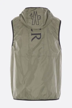 Capispalla>MONCLER gilet Moretan in nylon Verde