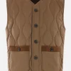 Capispalla>SEASE gilet trapuntato in lana tecnica Marrone