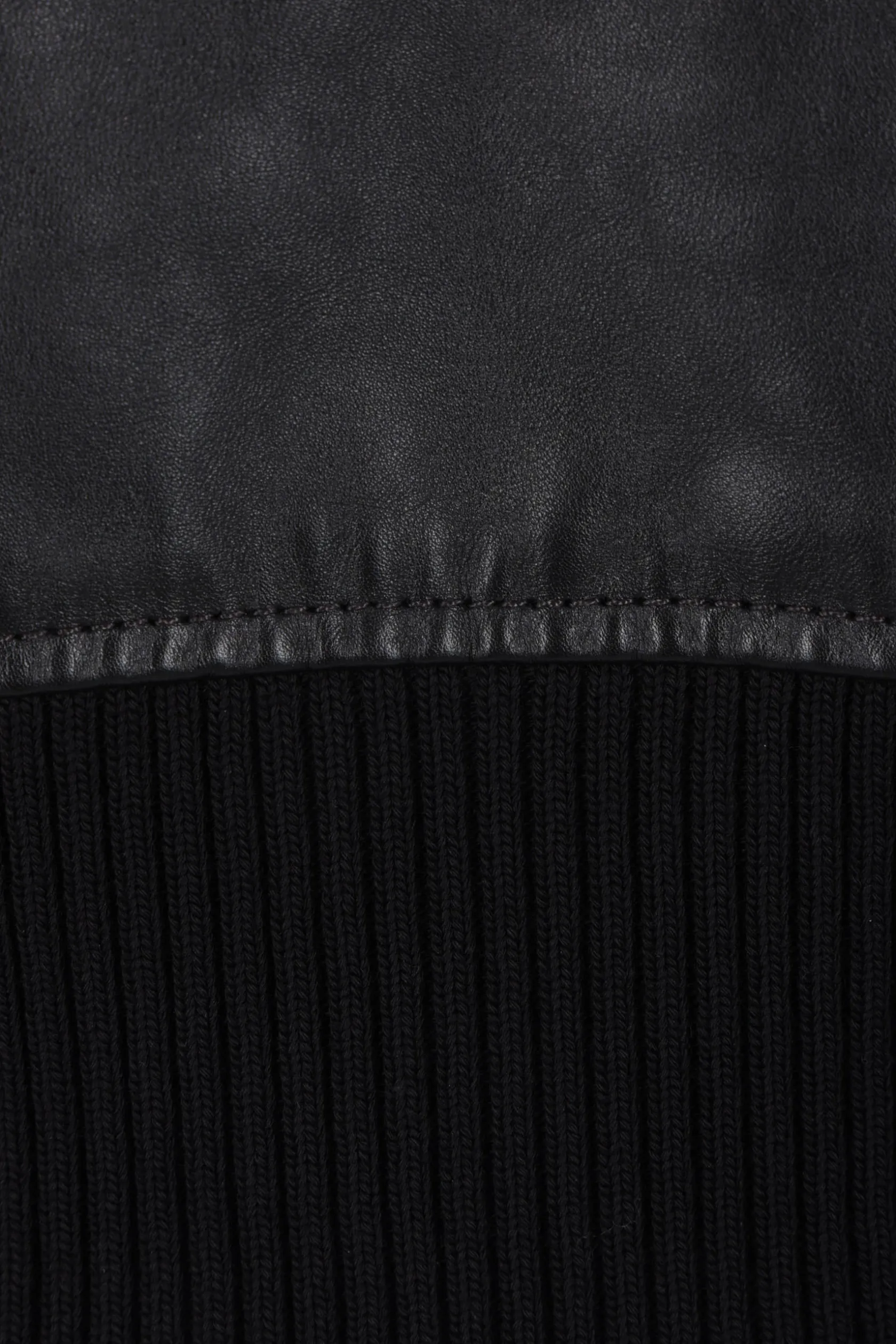 Capispalla>MM6 giubbotto bomber in pelle Nero