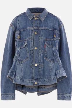 Capispalla>LEVI'S X SACAI giubbotto destrutturato in denim Blu