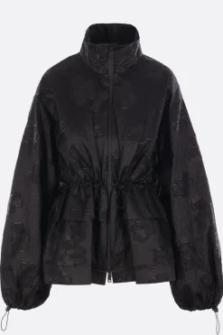 Capispalla>CECILIE BAHNSEN giubbotto full-zip Arlo in tessuto Kumo Fil-Coupé Nero