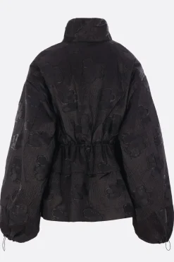 Capispalla>CECILIE BAHNSEN giubbotto full-zip Arlo in tessuto Kumo Fil-Coupé Nero