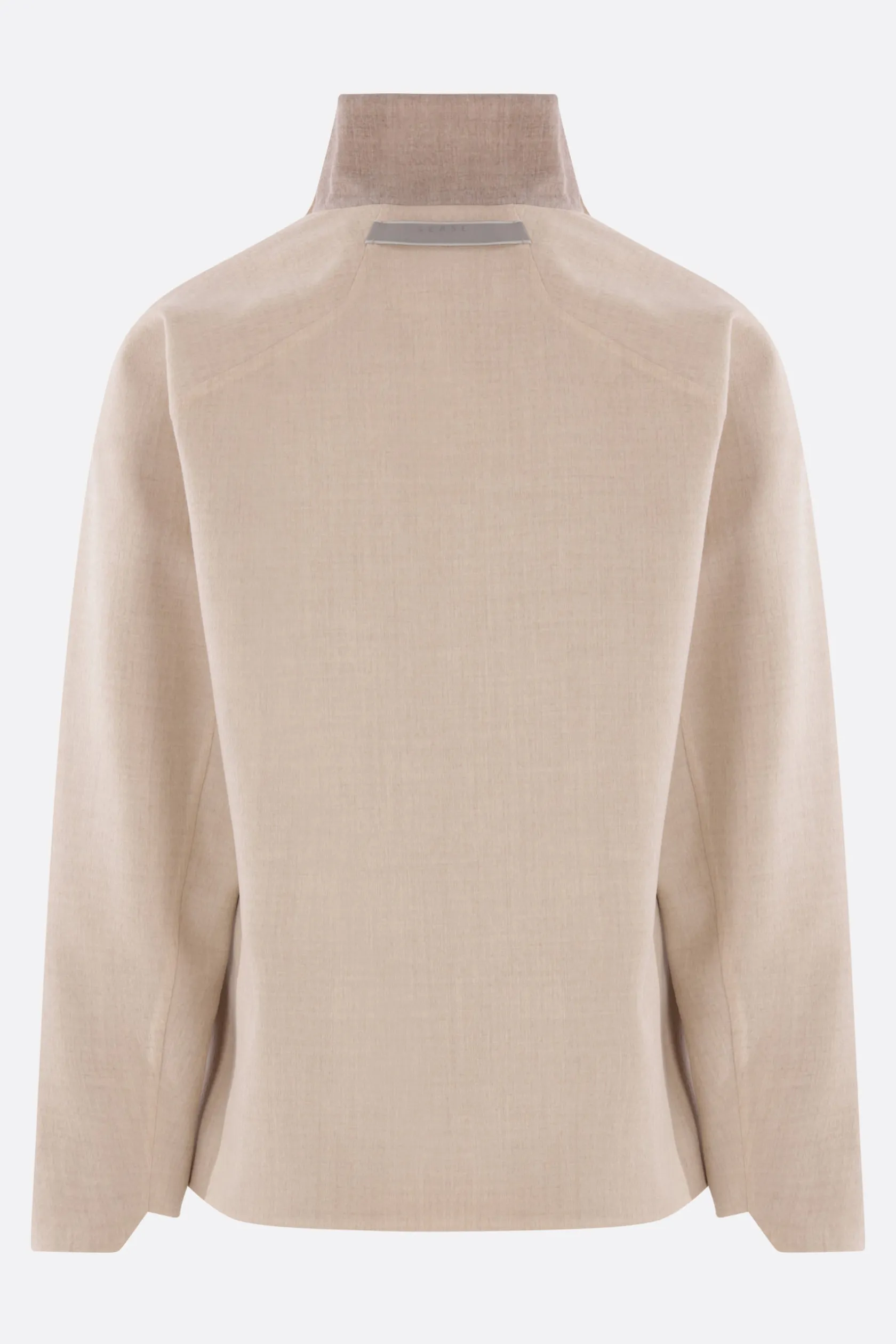 Capispalla>SEASE giubbotto full-zip Biker Double in lana Marrone