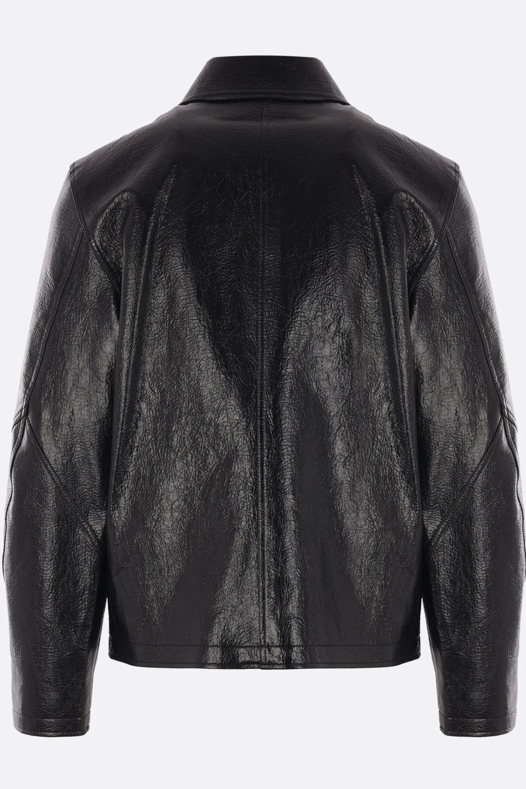 Capispalla>SÉFR giubbotto full-zip Duke in ecopelle Nero